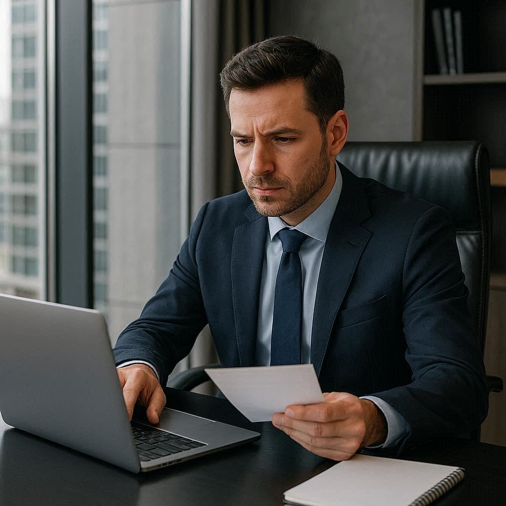 Detektyw analizuje dane